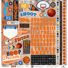 Paper House Productions - All Star Collection - Basketball - 12 x 12 Cardstock Stickers