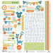 Paper House Productions - Hello Baby Boy Collection - 12 x 12 Cardstock Stickers