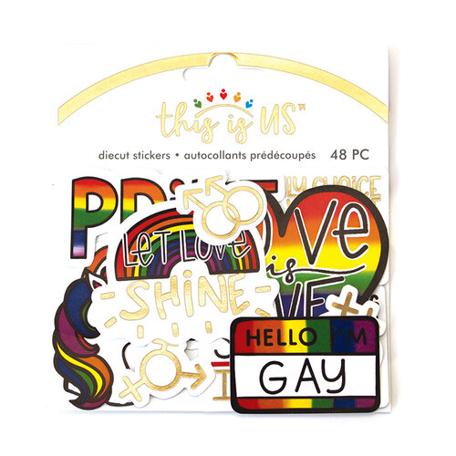 Paper House Productions - This Is Us Collection - Die Cut Sticker Pack - Pride