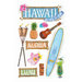 Paper House Productions - Hawaii Collection - 3 Dimensional Cardstock Stickers with Bling Glitter and Glossy Accents - Hawaii
