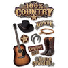 Paper House Productions - Country Star Collection - 3 Dimensional Cardstock Stickers - Country