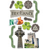 Paper House Productions - Ireland Collection - 3 Dimensional Chipboard Stickers - Ireland