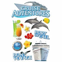 Paper House Productions - Cruise Collection - 3 Dimensional Cardstock Stickers - Cruise