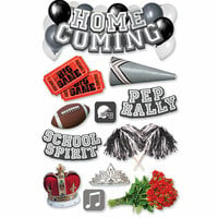 Paper House Productions - 3 Dimensional Cardstock Stickers - Homecoming