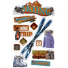 Paper House Productions - Winter Sports Collection - 3 Dimensional Cardstock Stickers - Skiing