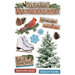 Paper House Productions - 3 Dimensional Cardstock Stickers with Glitter and Jewel Accents - Winter Wonderland
