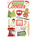 Paper House Productions - 3 Dimensional Cardstock Stickers with Foil and Glitter Accents - Christmas Cookies