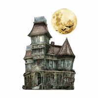 Paper House Productions - Halloween - 3 Dimensional Cardstock Stickers - Haunted House