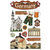 Paper House Productions - Germany Collection - 3 Dimensional Cardstock Stickers with Glitter and Jewel Accents - Germany