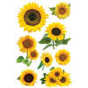Paper House Productions - Gardening Collection - 3 Dimensional Cardstock Stickers - Sunflowers