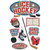 Paper House Productions - 3 Dimensional Cardstock Stickers with Foil Accents - Ice Hockey