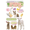 Paper House Productions - 3 Dimensional Cardstock Stickers with Foil Glitter and Jewel Accents - Welcome Spring