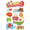 Paper House Productions - 3 Dimensional Cardstock Stickers with Glitter Accents - Bee My Valentine