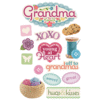 Paper House Productions - 3 Dimensional Stickers with Epoxy and Glitter Accents  - Grandma