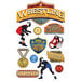 Paper House Productions - 3 Dimensional Stickers with Foil Accents - Wrestling
