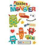 Paper House Productions - 3 Dimensional Stickers with Glitter and Epoxy Accents - Little Monster