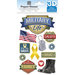 Paper House Productions - 3 Dimensional Stickers with Foil Accents - Military Life