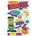 Paper House Productions - 3 Dimensional Stickers with Glitter Accents - Halloween Monster
