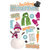 Paper House Productions - Christmas - 3 Dimensional Stickers with glitter accents- Building Snowman