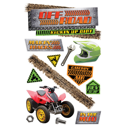 Paper House Productions - 3 Dimensional Cardstock Stickers - Off Road