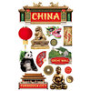 Paper House Productions - 3 Dimensional Cardstock Stickers - China
