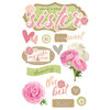 Paper House Productions - 3 Dimensional Cardstock Stickers - Sisters