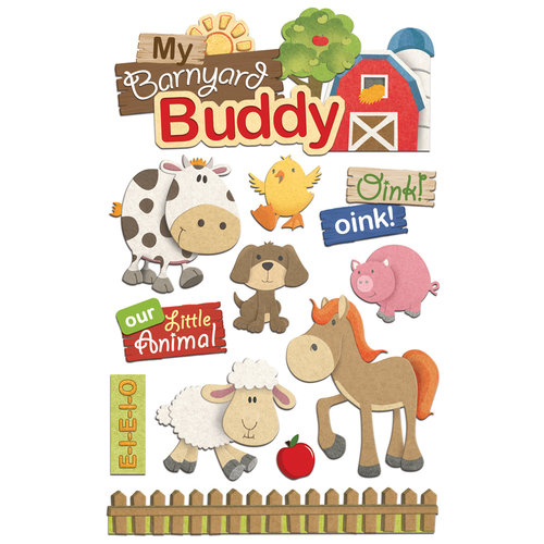 Paper House Productions - 3 Dimensional Layered Stickers - Barnyard Buddy
