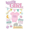 Paper House Productions - 3 Dimensional Layered Stickers - Baby Girl