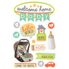 Paper House Productions - 3 Dimensional Layered Stickers - Welcome Home Baby