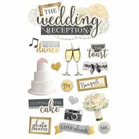 Paper House Productions - 3 Dimensional Cardstock Stickers - Wedding Reception