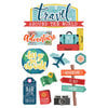 Paper House Productions - 3 Dimensional Stickers - Around the World