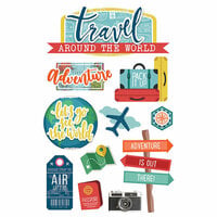 Paper House Productions - 3 Dimensional Stickers - Around the World