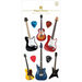 Paper House Productions - 3 Dimensional Layered Cardstock Stickers - Electric Guitars