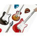 Paper House Productions - 3 Dimensional Layered Cardstock Stickers - Electric Guitars