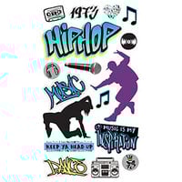 Paper House Productions - 3 Dimensional Cardstock Stickers - Hip Hop Music