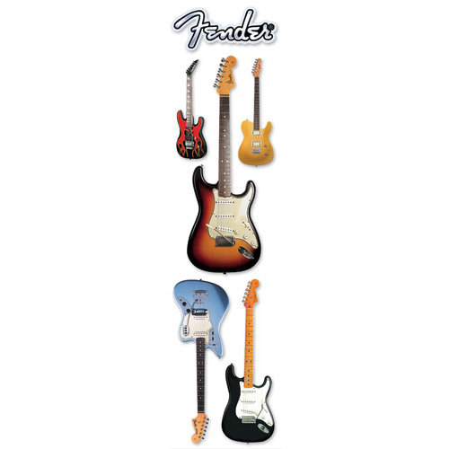 Paper House Productions - Rock Star Collection - 3 Dimensional Cardstock Stickers - Fender