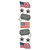Paper House Productions - 3 Dimensional Stickers with Glitter Accents - American Hero