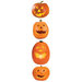 Paper House Productions - Halloween - 3 Dimensional Stickers with Glitter Accents - Jack 'O Lanterns