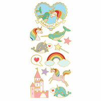 Paper House Productions - StickyPix - Faux Enamel Stickers - Magical with Foil Accents