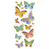 Paper House Productions - StickyPix - Faux Enamel Stickers - Butterflies with Foil Accents