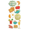 Paper House Productions - StickyPix - Faux Enamel Stickers - Brunch with Foil Accents