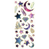 Paper House Productions - StickyPix - Faux Enamel Stickers - Stargazer with Foil Accents