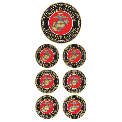 Paper House Productions - Faux Enamel Stickers - U.S. Marines
