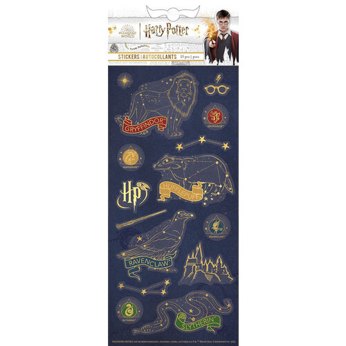 Paper House Productions - Harry Potter Collection - Faux Enamel Stickers - House Constellations