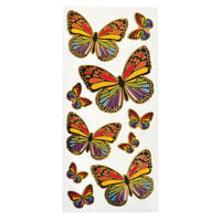 Paper House Productions - Stickers - Foil Accents - Rainbow Butterflies