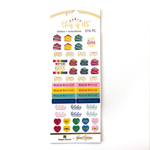 Paper House Productions - This Is Us Collection - Functional Stickers - Co Parenting