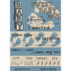Paper House Productions - Baby Boy Collection - Fabric Stickers - Baby Boy, CLEARANCE