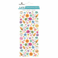 Paper House Productions - Life Organized Collection - Cardstock Stickers - Micro - Kawaii with Foil Accents
