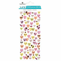 Paper House Productions - Life Organized Collection - Cardstock Stickers - Micro - Candy Hearts with Foil Accents