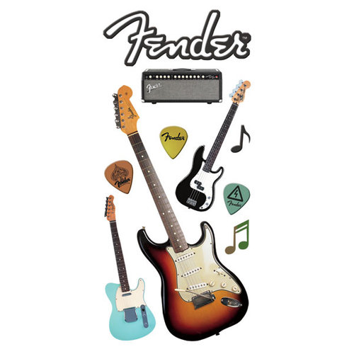 Paper House Productions - 3 Dimensional Puffy Stickers - Fender